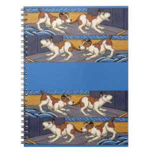 OUCH! dog bites dog Spiral Notebook