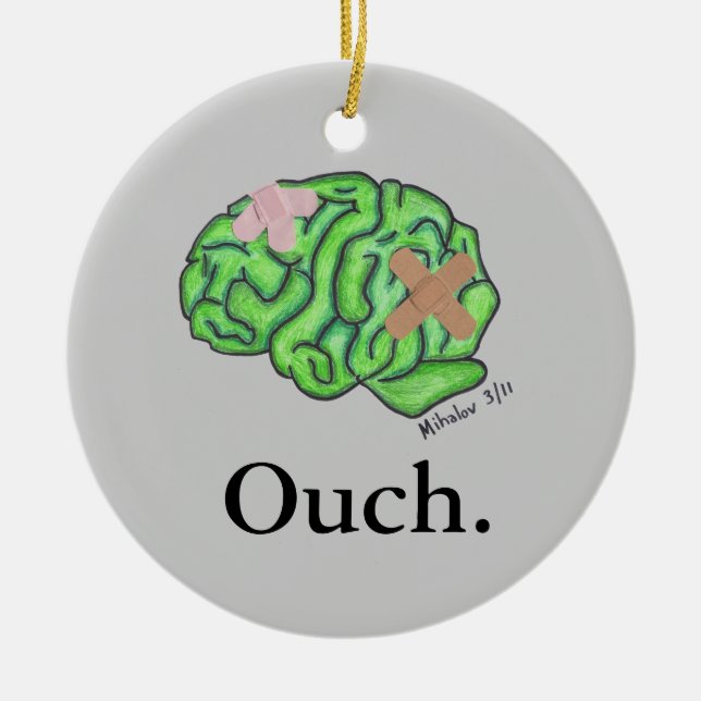 "Ouch" ornament (Front)