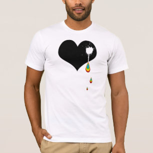 ouch. rainbow heart. T-Shirt