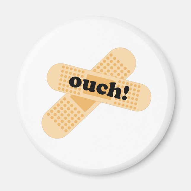 Ouch! Round magnet (Front)