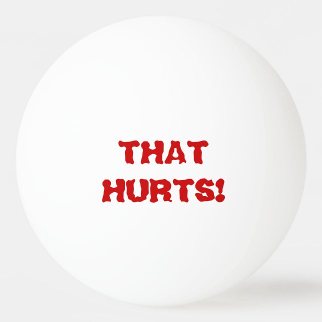 Ouch! That Hurts! Talking Ping Pong Ball (Back)