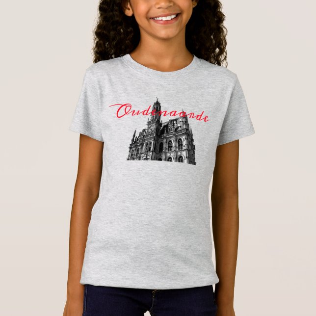 Oudenaarde Gothic Town Hall Belgium T-Shirt (Front)
