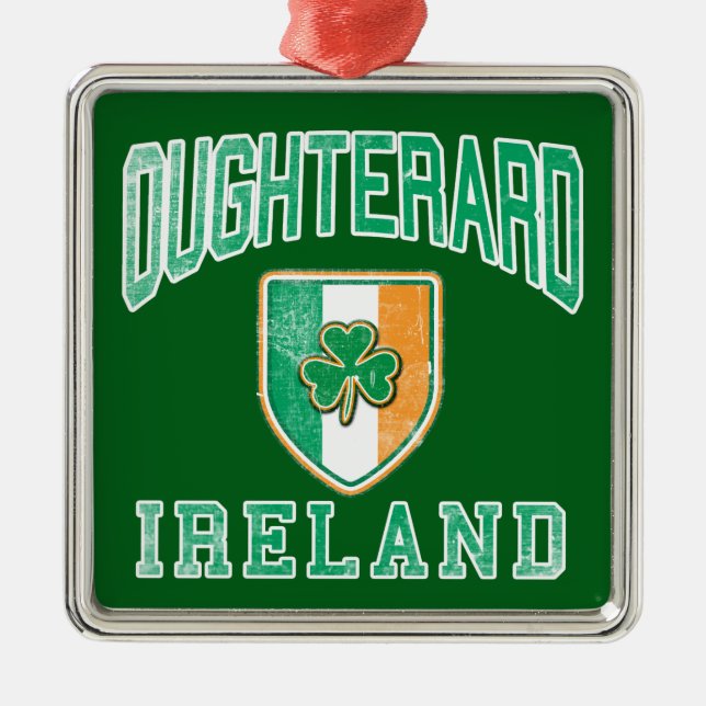 OUGHTERARD Ireland Metal Tree Decoration (Front)