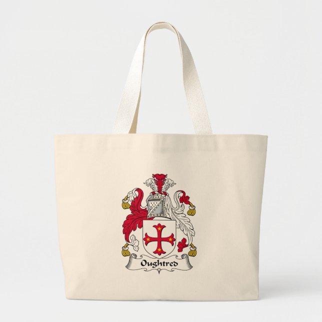 Oughtred Family Crest Large Tote Bag (Front)