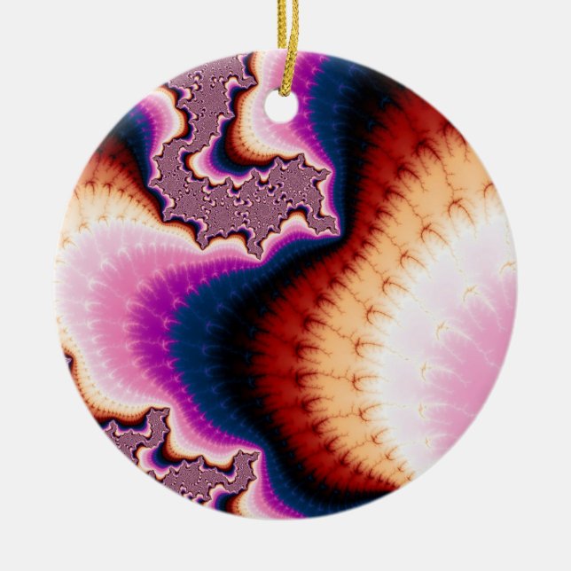 Ouh Christmas Fractal Ceramic Tree Decoration (Front)