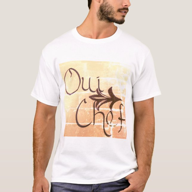 Oui Chef Men's T-Shirt (Front)