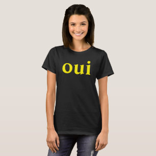 Oui French Slogan tee