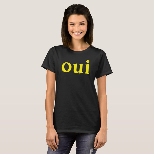 Oui French Slogan tee (Front Full)