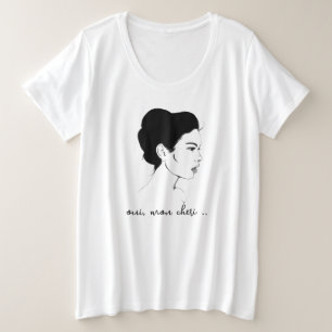 Oui, Mon Cheri T-Shirt Plus Size T-Shirt