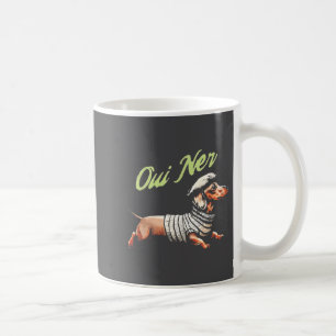 Oui Ner Funny Dachshund Wiener Dog French Humor Coffee Mug