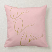 Oui Oui Chérie French Quote Chic Funny Blush Pink 