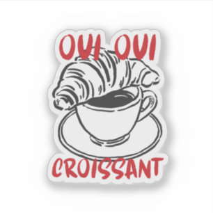Oui Oui Croissant – Cute French Coffee Breakfast