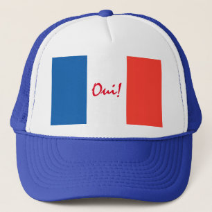 Oui Yes French Flag Customisable Trucker Hat