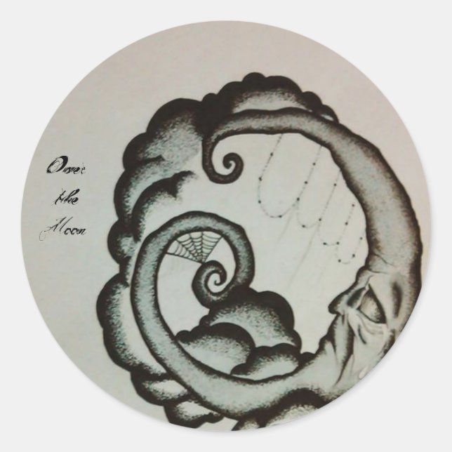 Ouija Moon Decals / Stickers (Front)