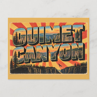 Ouimet Canyon ON Vertical Cliffs Gorge Art Postcard