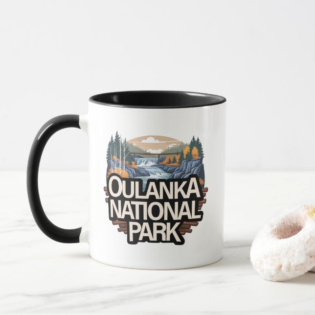 Oulanka National Park Finland Mug (With Donut)