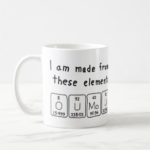 Oumou periodic table name mug