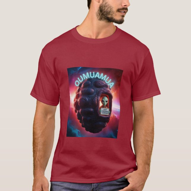 oumuamua outer space question aliens T-Shirt (Front)