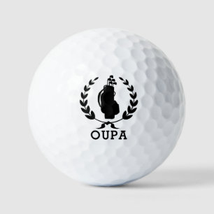 Oupa Father's Day Golf Bag Wreath Personalised Balls