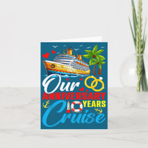 Our 10 years anniversary cruise husband wife coupl card