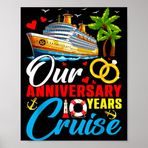 Our 10 years anniversary cruise husband wife coupl poster
