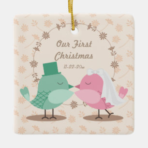 Our 1st Christmas Love Birds Ornament