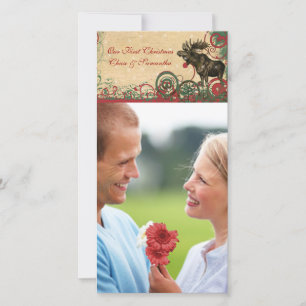 Our 1st Christmas Moose Photo Card