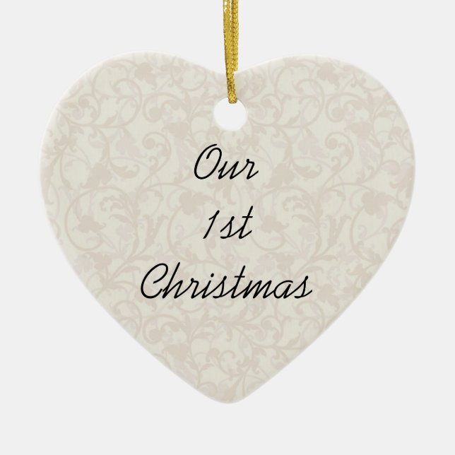 Our 1st Christmas Ornament Template (Front)