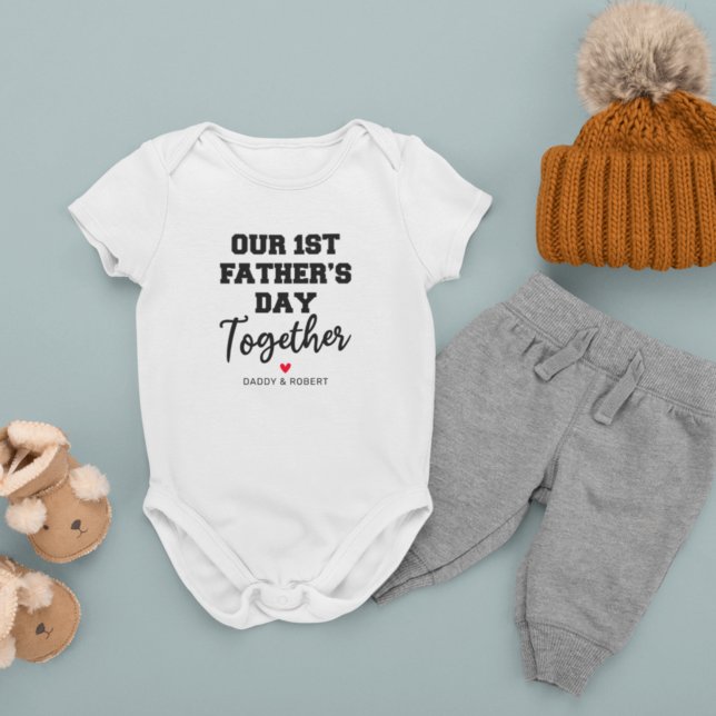 Our 1st Father's Day Together Baby Bodysuit (Creator Uploaded)