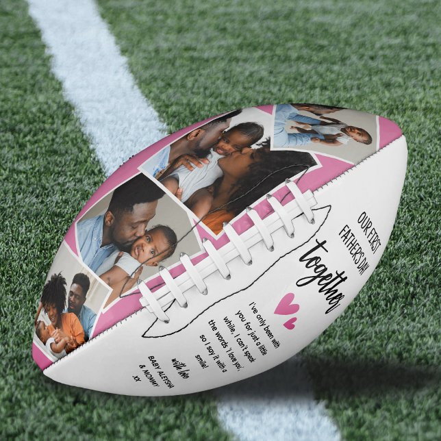 Our 1st Father's Day Together! Photo Collage Football (Creator Uploaded)