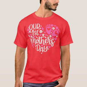 Our 1st Mother's Day Pregnancy Gender Reveal Baby  T-Shirt