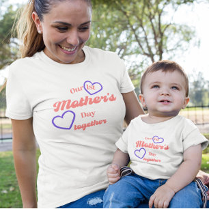 OUR 1st MOTHER'S DAY TOGETHER MATCHING  Baby Bodysuit