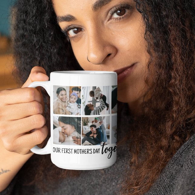 Our 1st Mother's Day Together! Photo Collage Coffee Mug (Creator Uploaded)