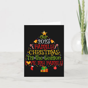 Our 2023 Matching Family Christmas Love My Family  Card