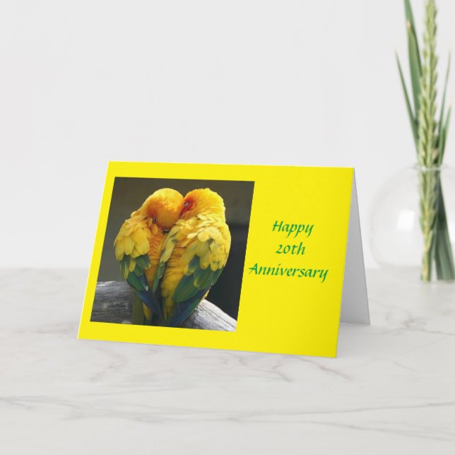 **OUR 20th WEDDING ANNIVERSARY** Card (Front)