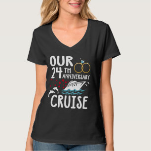 Our 24th Anniversary Cruise 24 Year of Marriage Fo T-Shirt