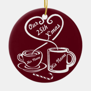 Our 25th Christmas Ceramic Tree Decoration