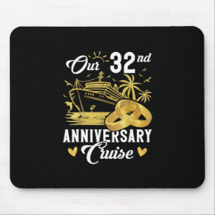 Our 32nd Anniversary Golden Cruise Vacation Couple Mouse Pad