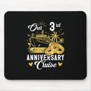 Our 3rd Anniversary Golden Cruise Vacation Couple  Mouse Pad