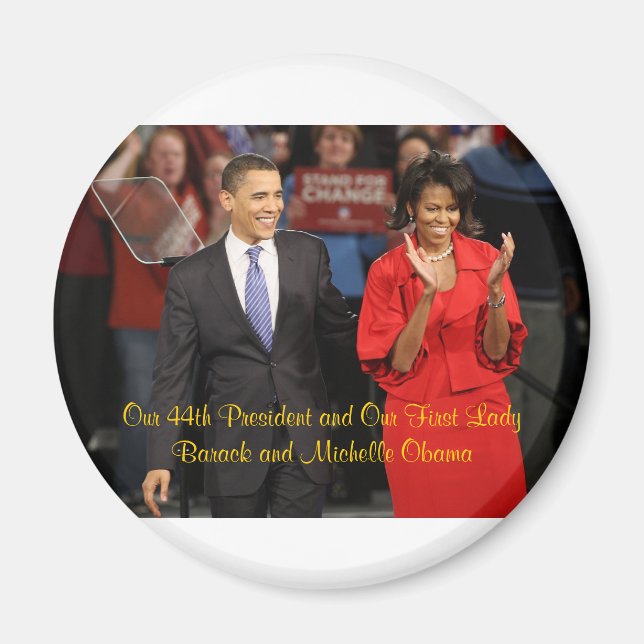 Our 44th President and Our First Lady Magnet (Front)