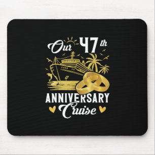 Our 47th Anniversary Golden Cruise Vacation Couple Mouse Pad