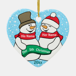 Our 5th Christmas Ceramic Tree Decoration