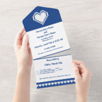 Our 8-bit Hearts in Blue