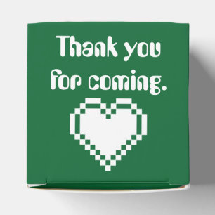 Our 8-Bit Hearts in Green Favour Box