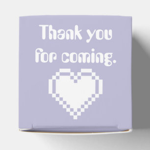 Our 8-Bit Hearts in Lavender Favour Box