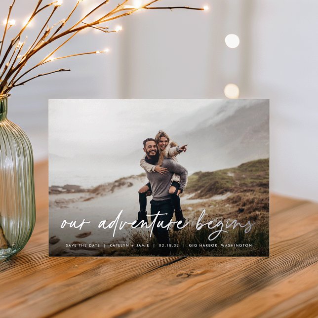 Our Adventure Begins | Full Photo Save the Date (Creator Uploaded)