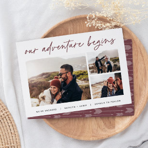 Our Adventure Begins   Multi Photo Engagement Announcement