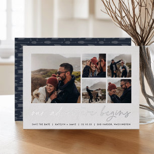 Our Adventure Begins   Multi Photo Save The Date