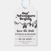 Our Adventure Begins Outdoor Wedding Save The Date