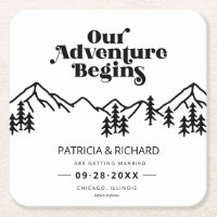Our Adventure Begins Outdoor Wedding Save The Date